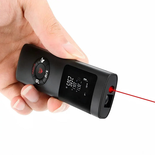 40M/60M Mini Smart Laser Distance Meter Measure Infrared Rangefinder USB Rechargeable Portable Handheld Laser Range Finder Tools