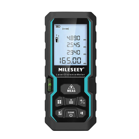 Mileseey S6 Laser Distance Meter 40m/120m, Rangefinder with Level Bubble , LCD Display with Backlit, Measure Tools for Home