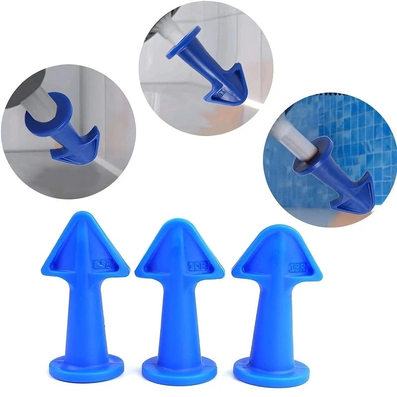 3PCS Caulk Nozzle Applicator Silicone/Caulking Tools Kit